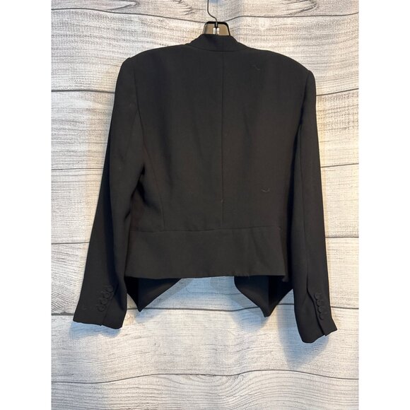 Vince Camuto Black Tailored Draped Blazer Jacket Size 4 - Picture 3 of 3